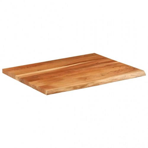 Skrivebordsplade 90x80x2,5 cm rektangulær massivt akacietræ