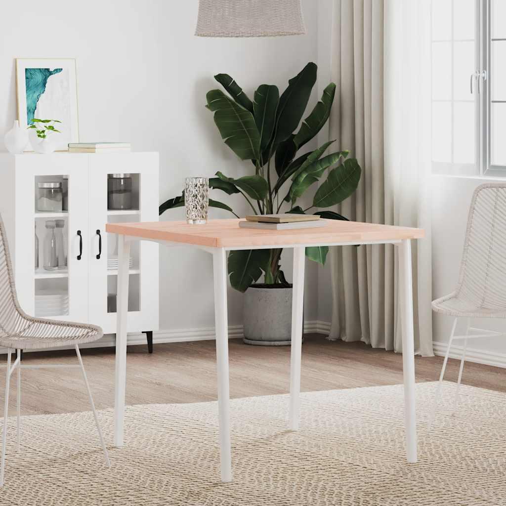 Bordplade Ø90X1,5 Cm Rund Massivt Bøgetræ - Lysebrun / 70 x 70 x 2.5 cm