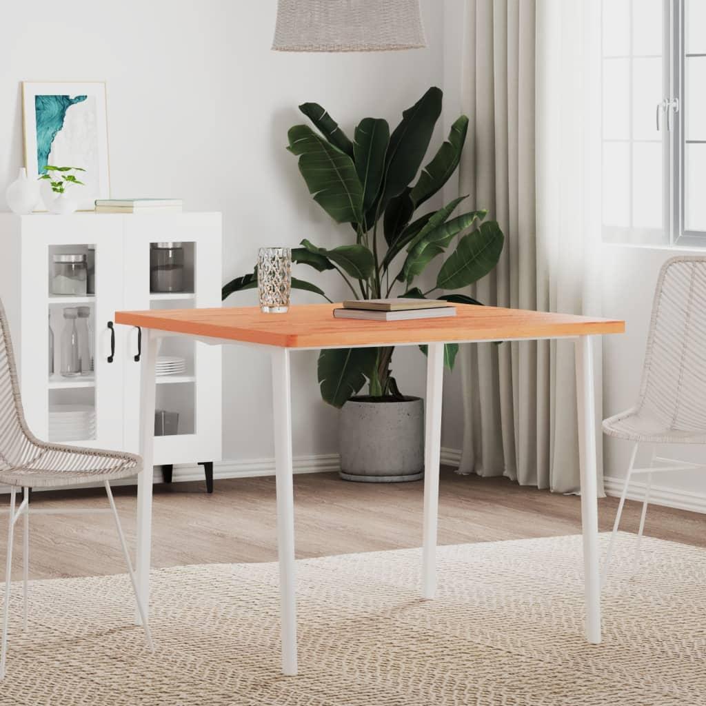 bordplade 80x80x2,5 cm firkantet massivt bøgetræ