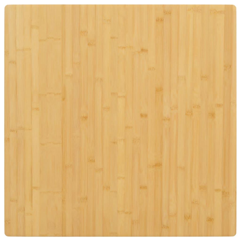Bordplade 70x70x1,5 cm bambus