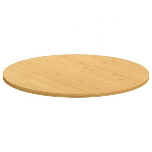 Rund bordplade Ø70 x 1,5 cm - bambus, lakeret