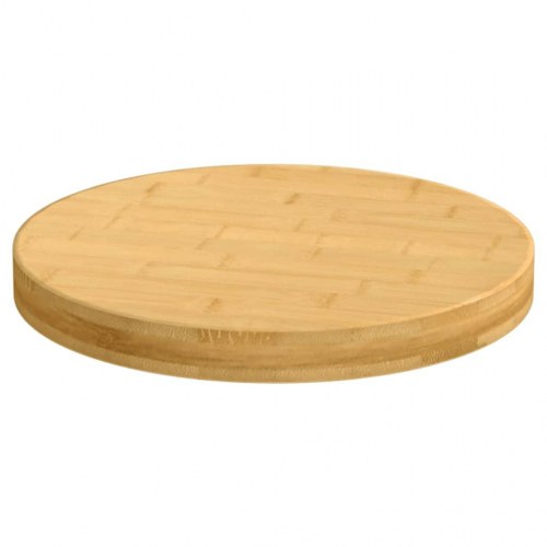 Rund bordplade Ø50 x 4 cm - bambus, lakeret