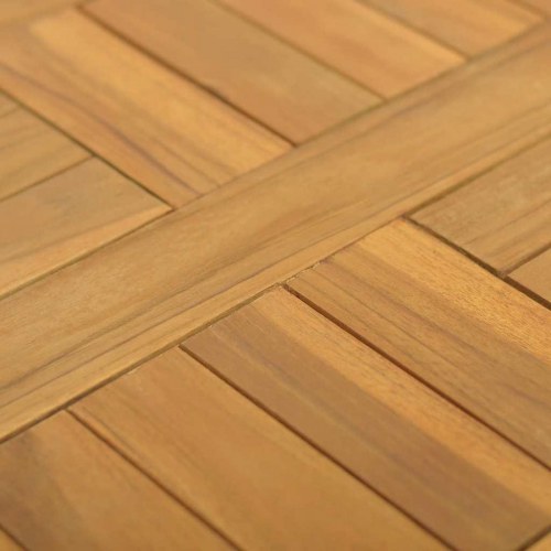 Firkantet bordplade 40x40x2,5 cm massivt teaktræ