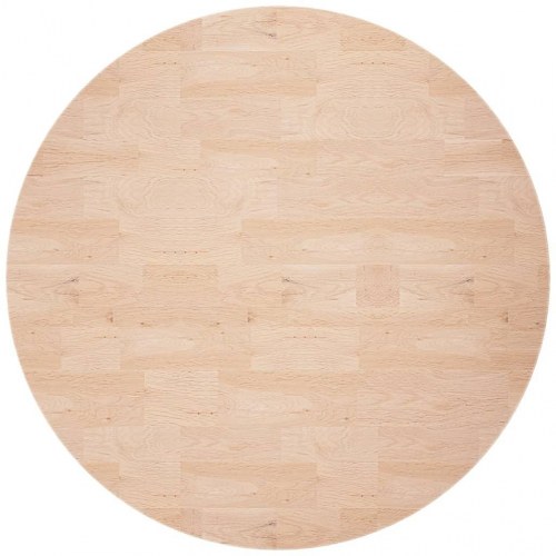 Rund bordplade Ø80x2,5 cm ubehandlet massivt egetræ