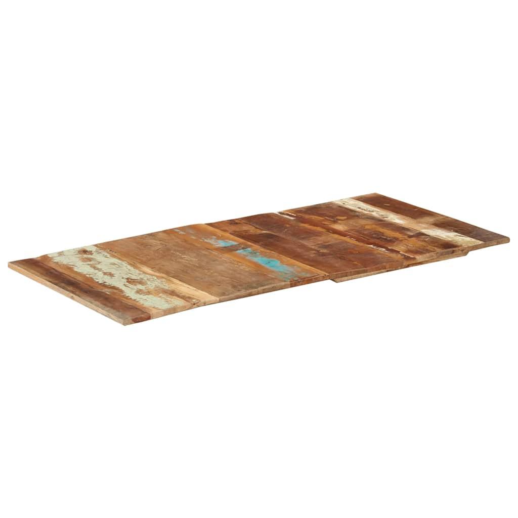 Bordplade 60x120 cm 15-16 mm rektangulær massivt genbrugstræ