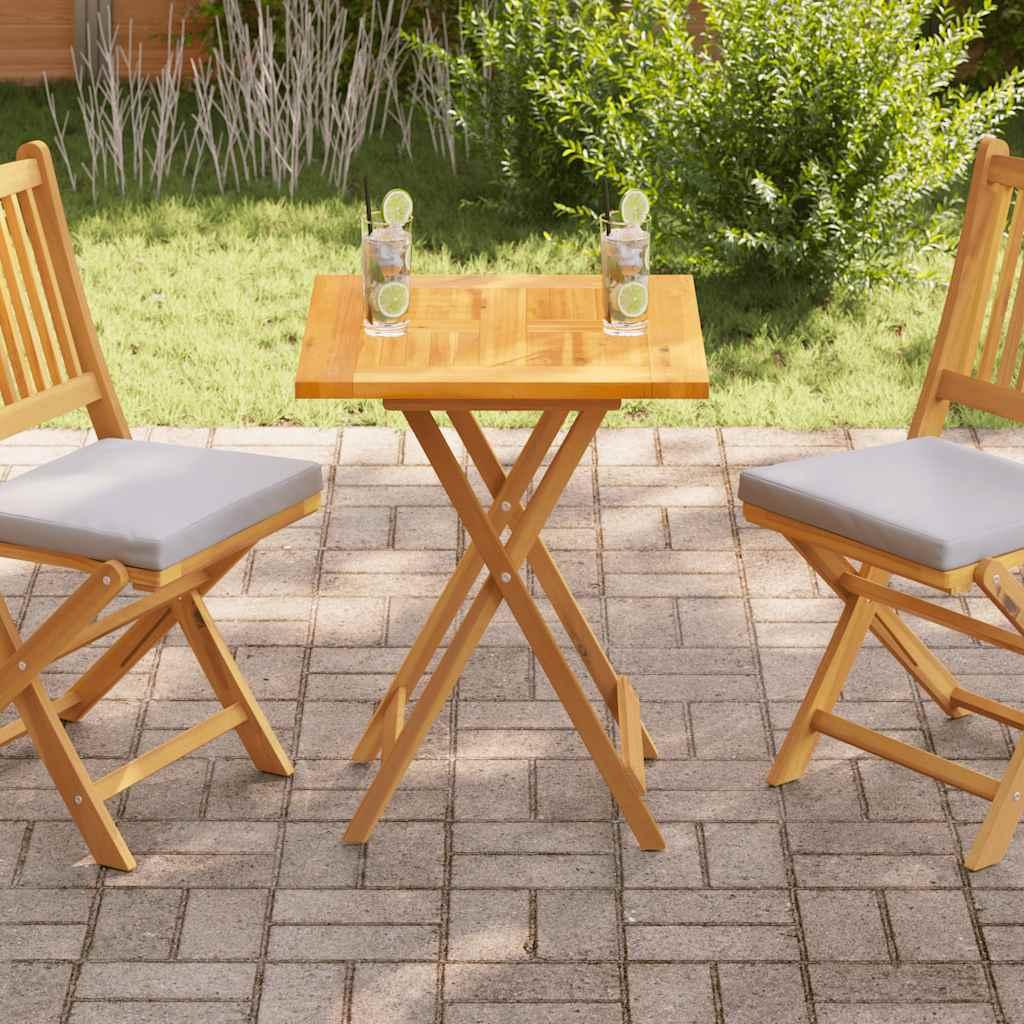 Bordplade 2,5 Cm 40 Cm Massivt Teaktræ - Firkantet / 60 x 60 cm