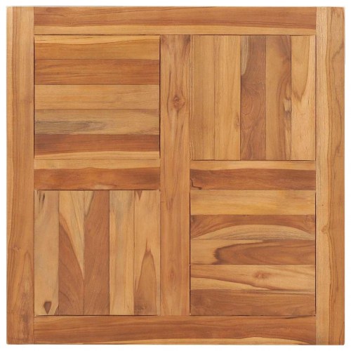 Bordplade 70x70x2,5 cm massivt teaktræ