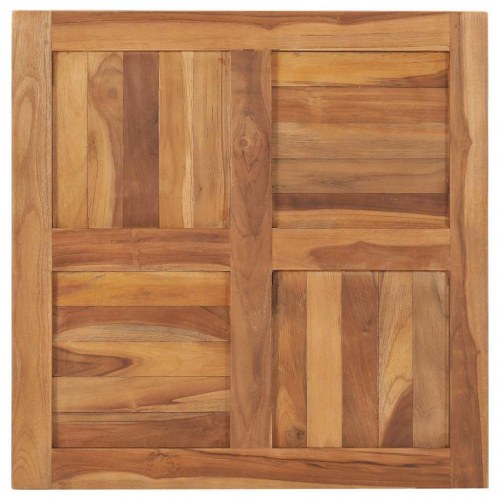 Bordplade 70x70x2,5 cm massivt teaktræ