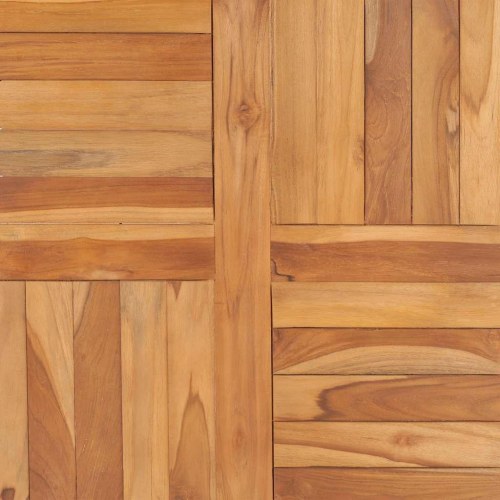 Bordplade 70x70x2,5 cm massivt teaktræ