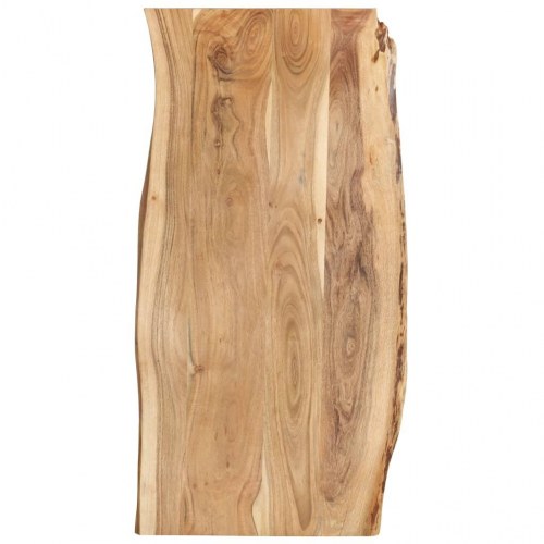 Bordplade i massivt akacietræ 118 x (50-60) cm