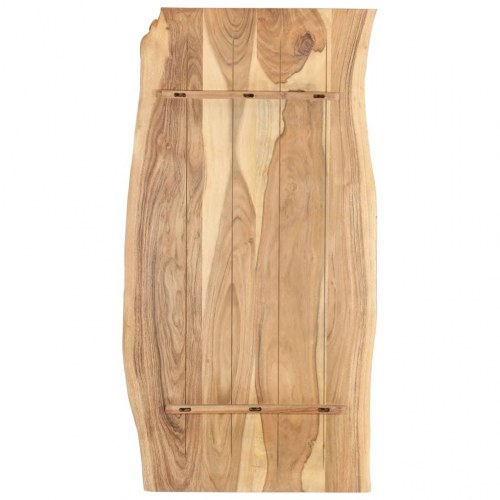 Bordplade i massivt akacietræ 118 x (50-60) cm