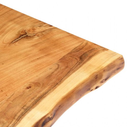 Bordplade i massivt akacietræ 118 x (50-60) cm