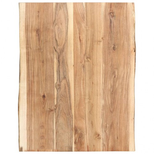 Bordplade i massivt akacietræ 80 x (50-60) cm med naturlig kant