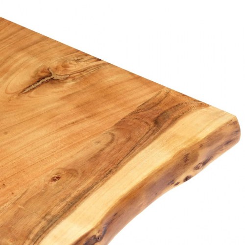 Bordplade i massivt akacietræ 80 x (50-60) cm med naturlig kant