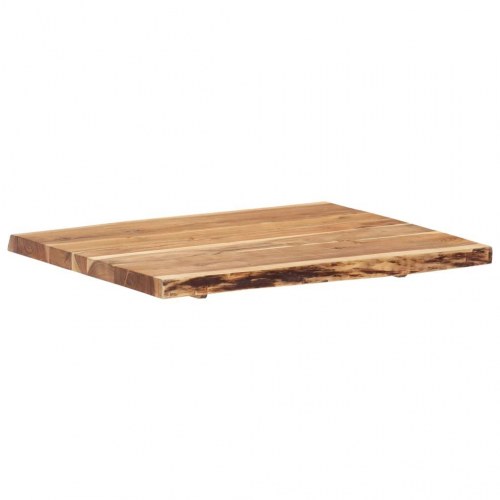 Bordplade i massivt akacietræ 80 x (50-60) cm med naturlig kant