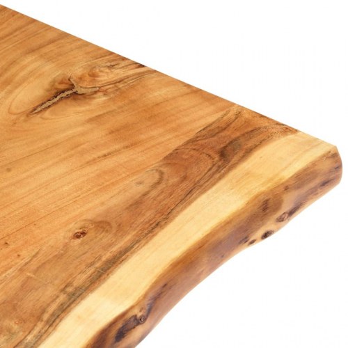 Bordplade i massivt akacietræ 80 x 50-60 cm - naturlig kant