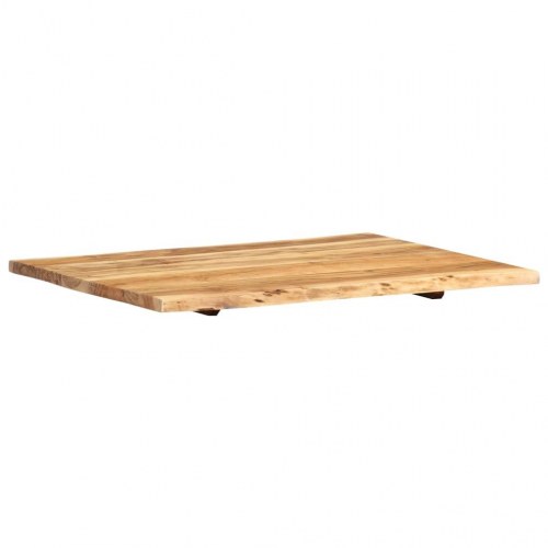 Bordplade i massivt akacietræ 80 x 50-60 cm - naturlig kant