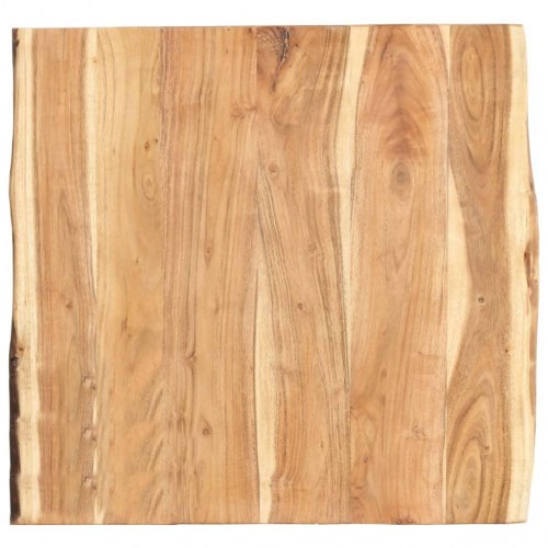 Bordplade i massivt akacietræ - 58 × (50-60) × 3,8 cm med naturlig kant