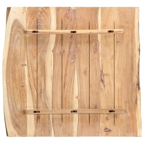 Bordplade i massivt akacietræ - 58 × (50-60) × 3,8 cm med naturlig kant