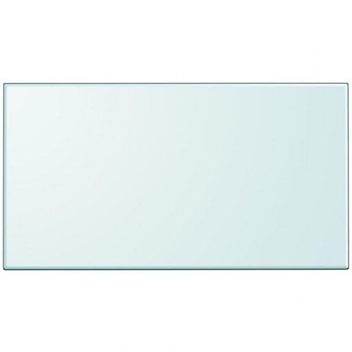 Bordplade i hærdet glas - rektangel 1200 × 650 mm, transparent