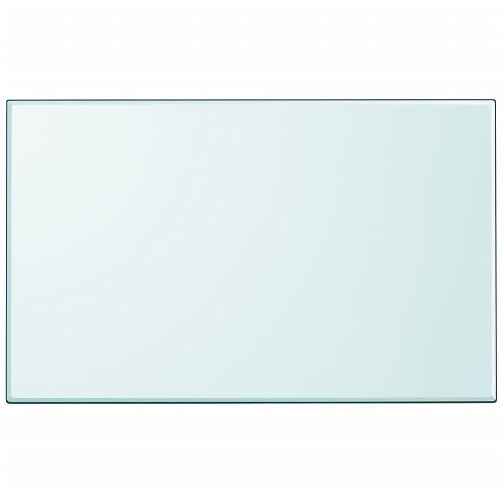 Bordplade Hærdet Glas Rund 300 Mm - Transparent / 100 x 62 cm
