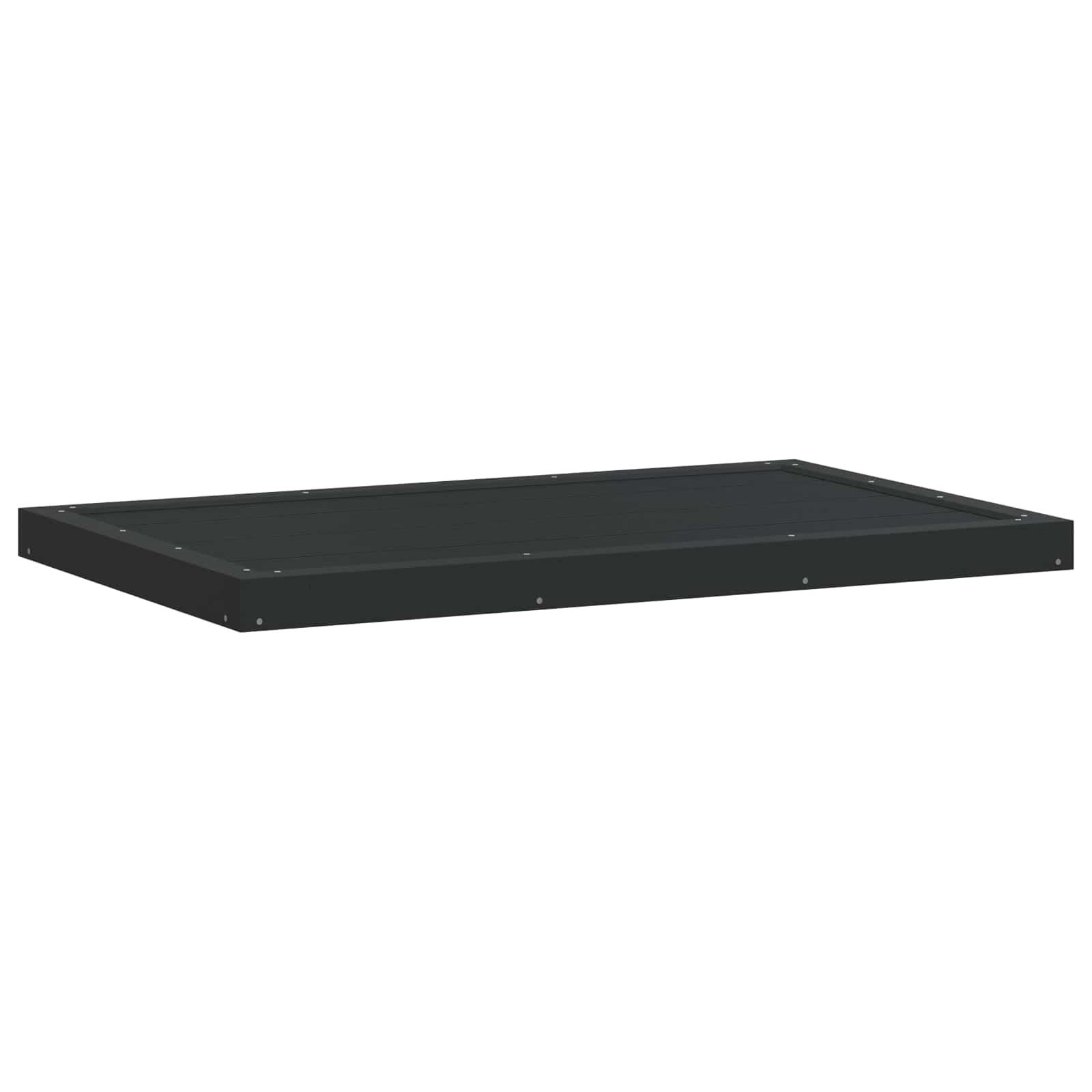 Bruser baseplade i WPC - sort 101 × 63 × 5,5 cm