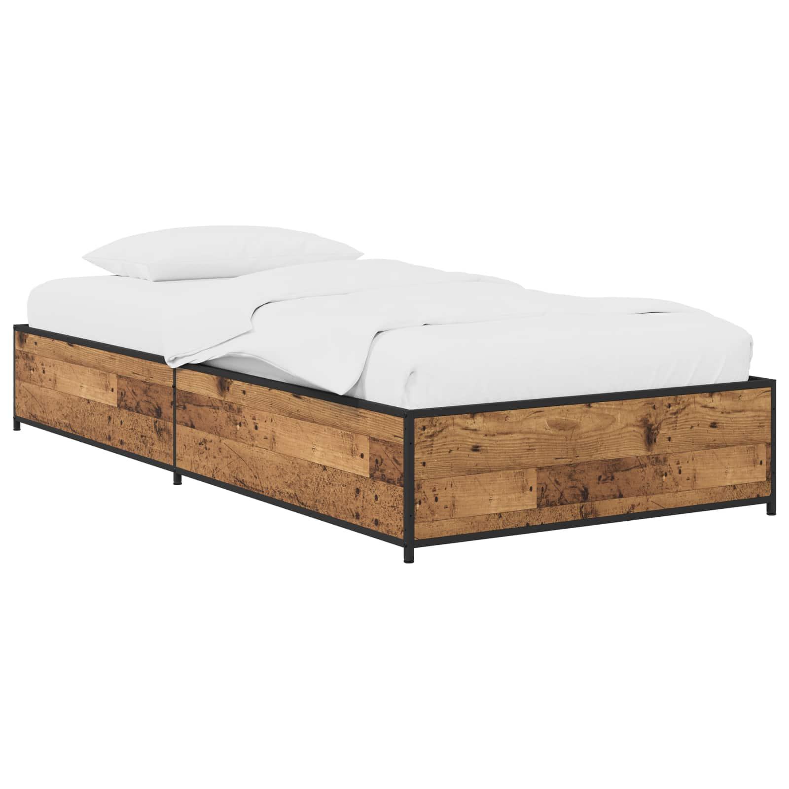 Sengestel Gammelt trÃ¦ 80 x 200 cm Konstrueret trÃ¦