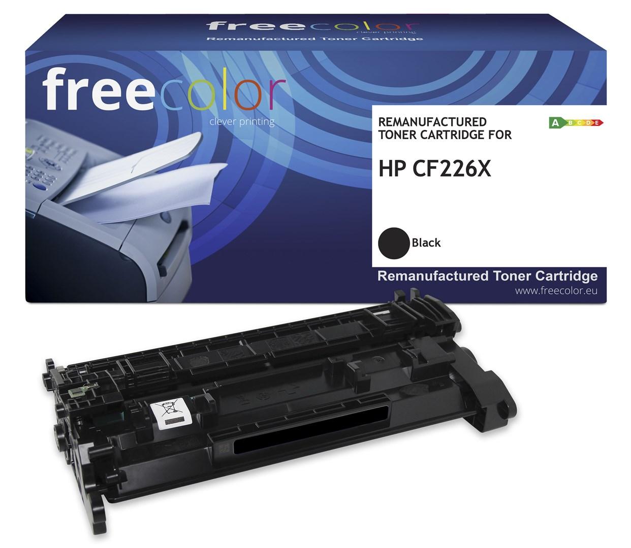 Freecolor kompatibel toner til HP CF226X - sort, ekstra høj kapacitet