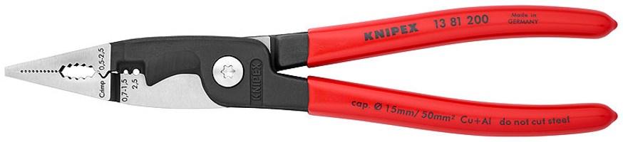 KNIPEX 13 81 200 kærvetang - 200 mm notching tang