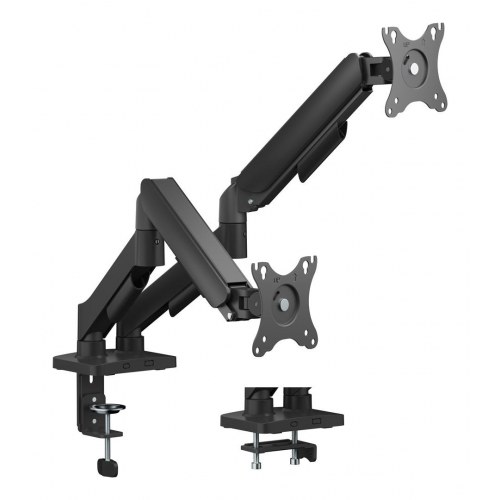 Skærmholder Deltaco ARM-1300-B til 2 skærme - sort
