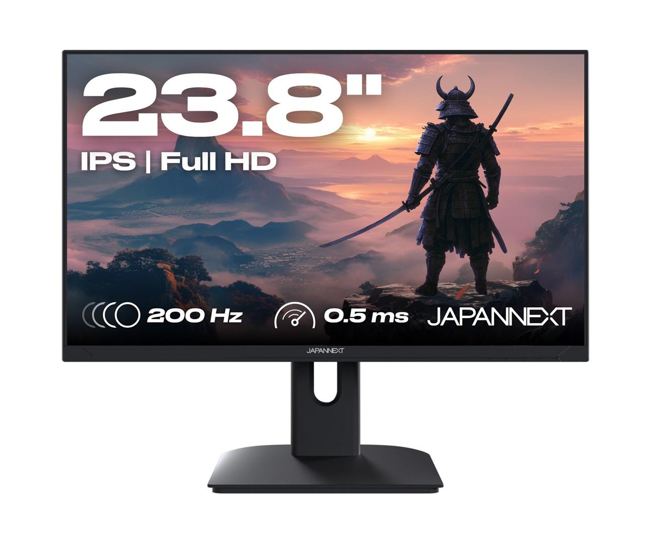 JAPANNEXT JN-I238FHD200F 23,8" IPS gaming-skærm - Full HD, 200 Hz, 0,5 ms