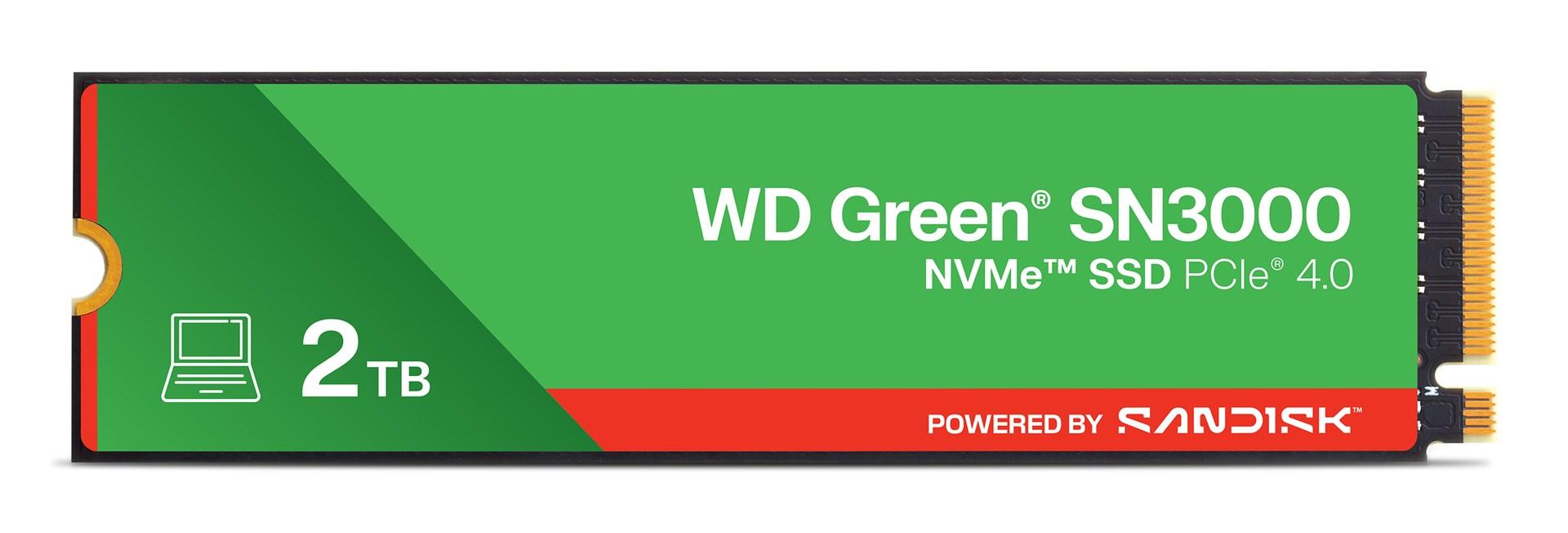 WD Green SN3000 NVMe SSD 2 TB - PCIe 4.0 M.2 billede