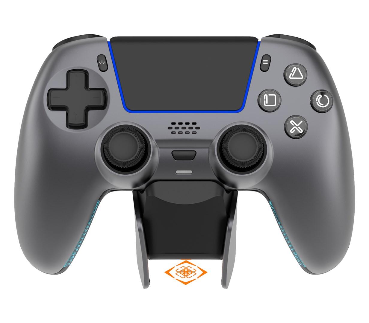 Gaming controller til PC/PS5/Android/iOS - stålgrå, Bluetooth/USB (GAM-199) billede