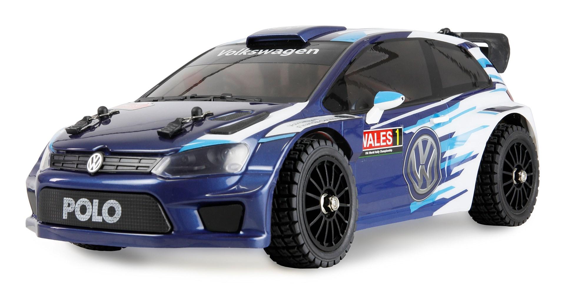 RC rallybil 1:14 - Polo R WRC, børsteløs 4WD, 45 km/t