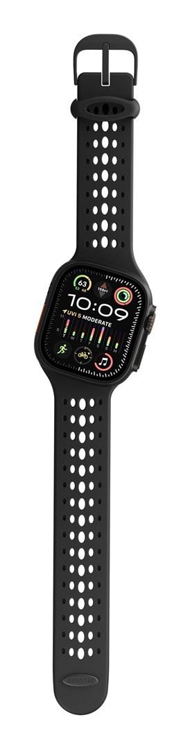 Decoded Ares O urrem til Apple Watch - sort silikone