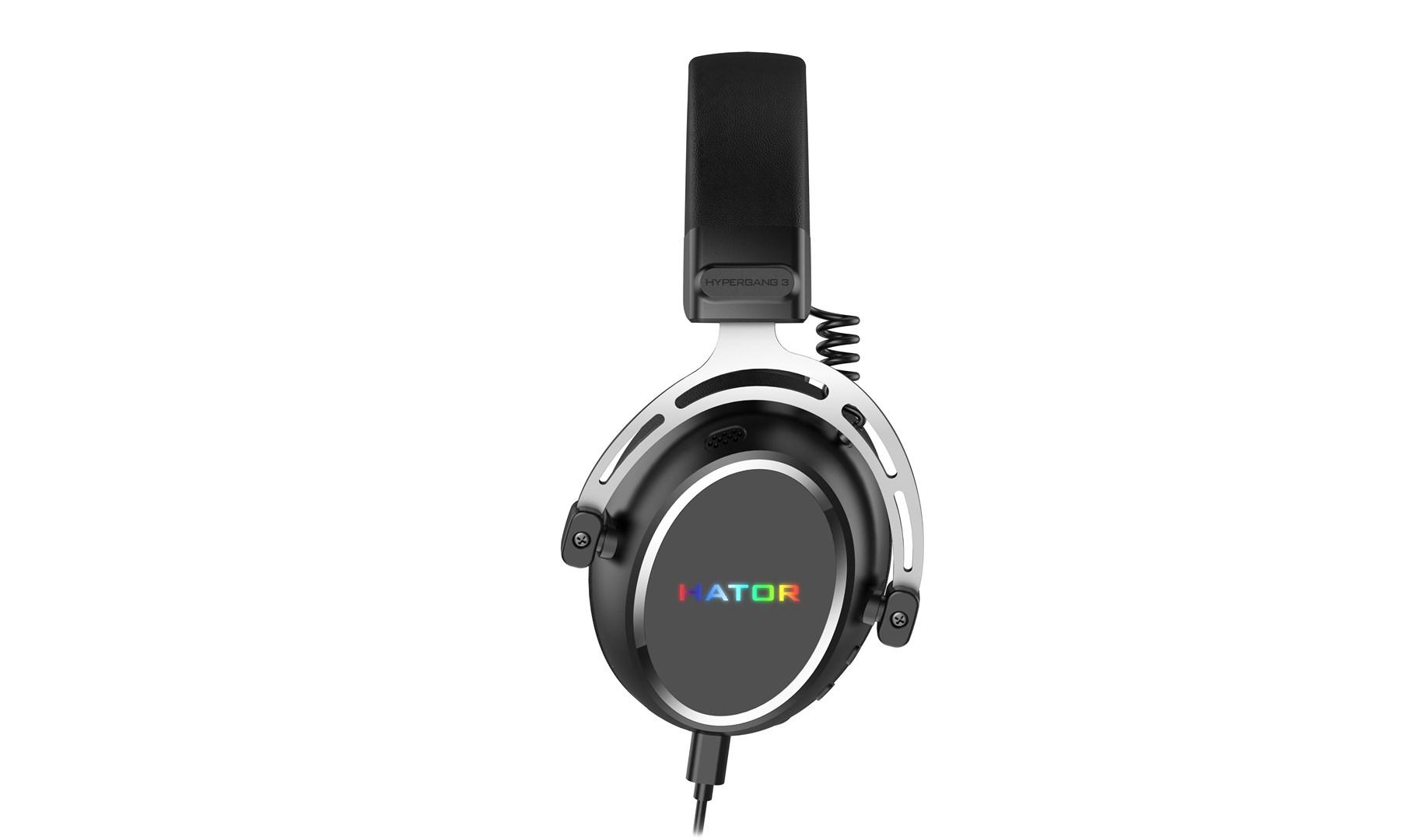 Hator Hypergang 3 - gaming headset med USB-C/USB-A og Bluetooth, sort