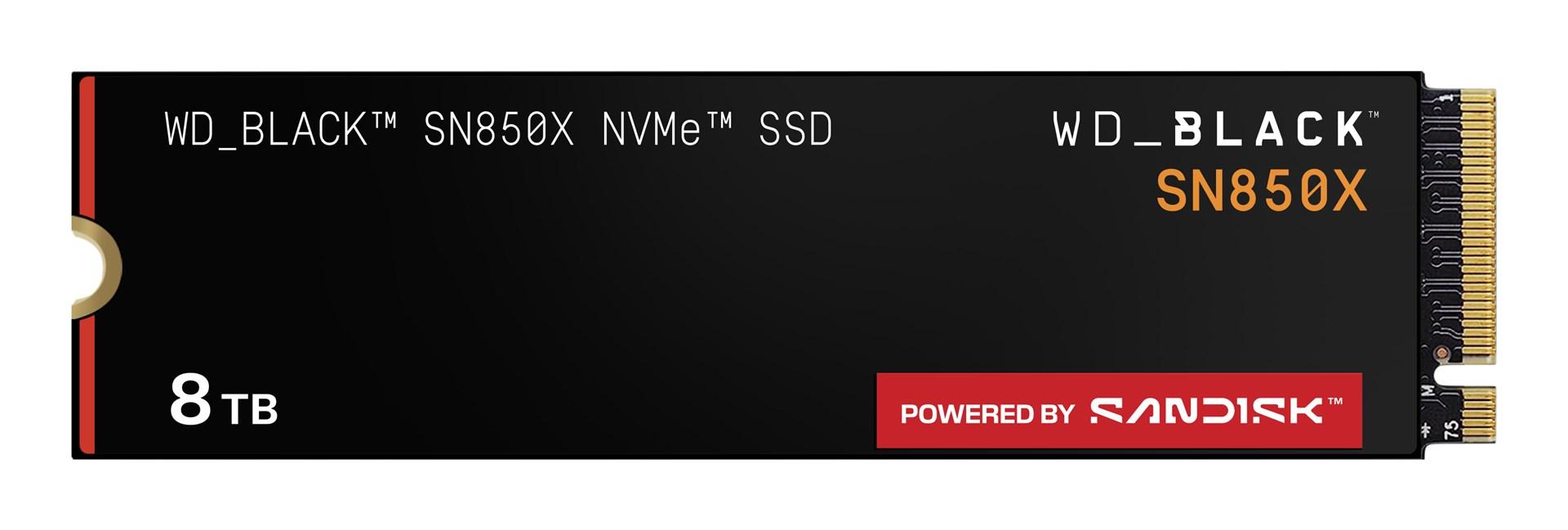 WD Black SN850X NVMe SSD 8 TB - PCIe 4.0 M.2 billede