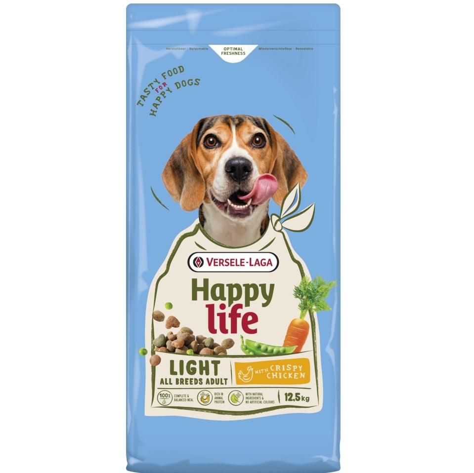 Versele-Laga Happy Life Light med kylling - tørfoder til hund - 12,5 kg