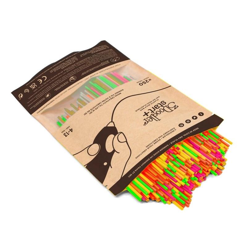 3Doodler Start+ filament - 250 stk. neon (komposterbar plastik)
