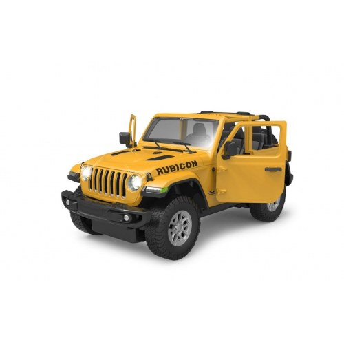 Fjernstyret bil - Jeep Wrangler JL 1:14, elektrisk motor, gul