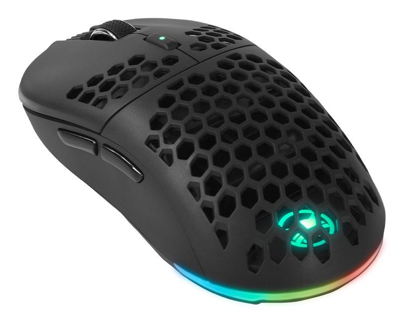 PX71 gaming-mus - ambidextrous, RF trådløs + USB, optisk 16.000 DPI billede