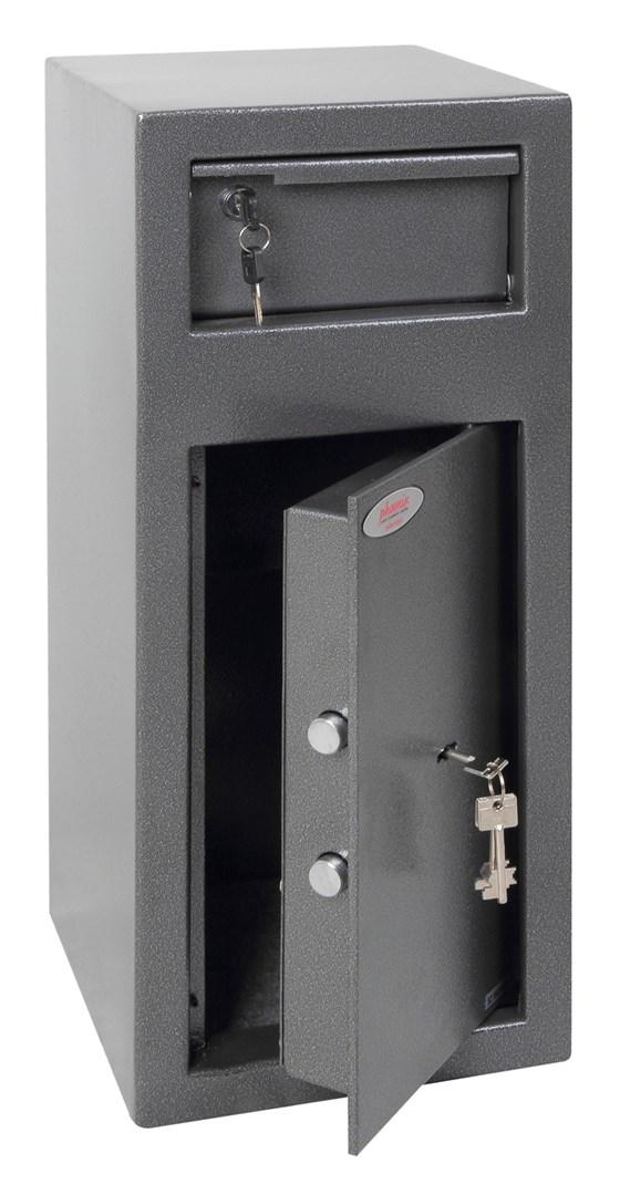 Phoenix Safe Co. SS0992KD, Fritstående pengeskab, Grå, Nøgle, Stål, Penge, 250 mm