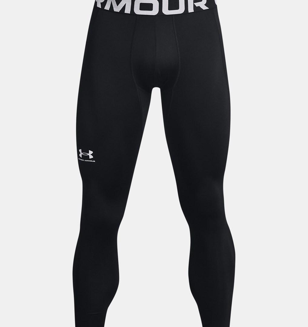 Under Armour ColdGear kompressions-leggings til mænd - sort/hvid, str. M billede