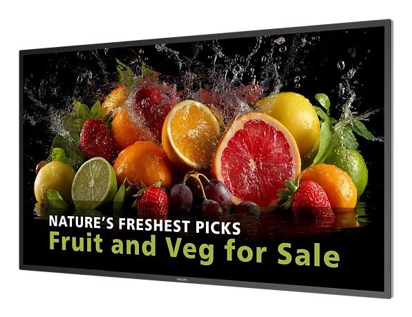 Philips 5000-serien 43BDL5050D 43" 4K digital signage skærm - 600 cd/m², Wi‑Fi, Android 14, 24/7 billede
