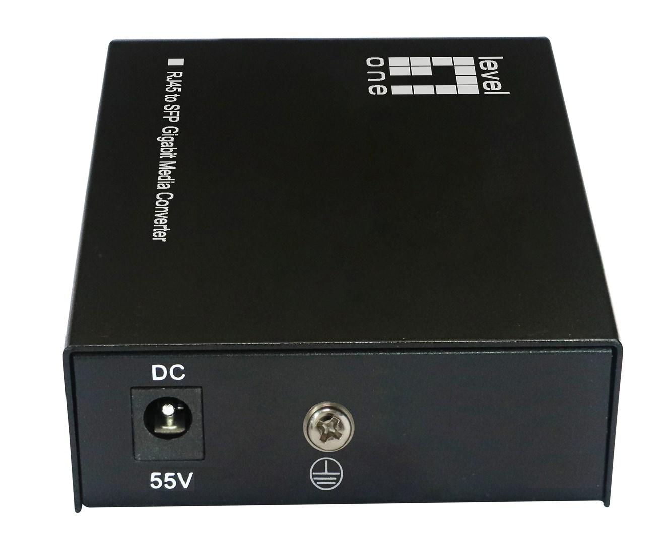 LevelOne RJ45 til SFP Gigabit mediekonverter - 802.3bt 90 W PoE PSE billede