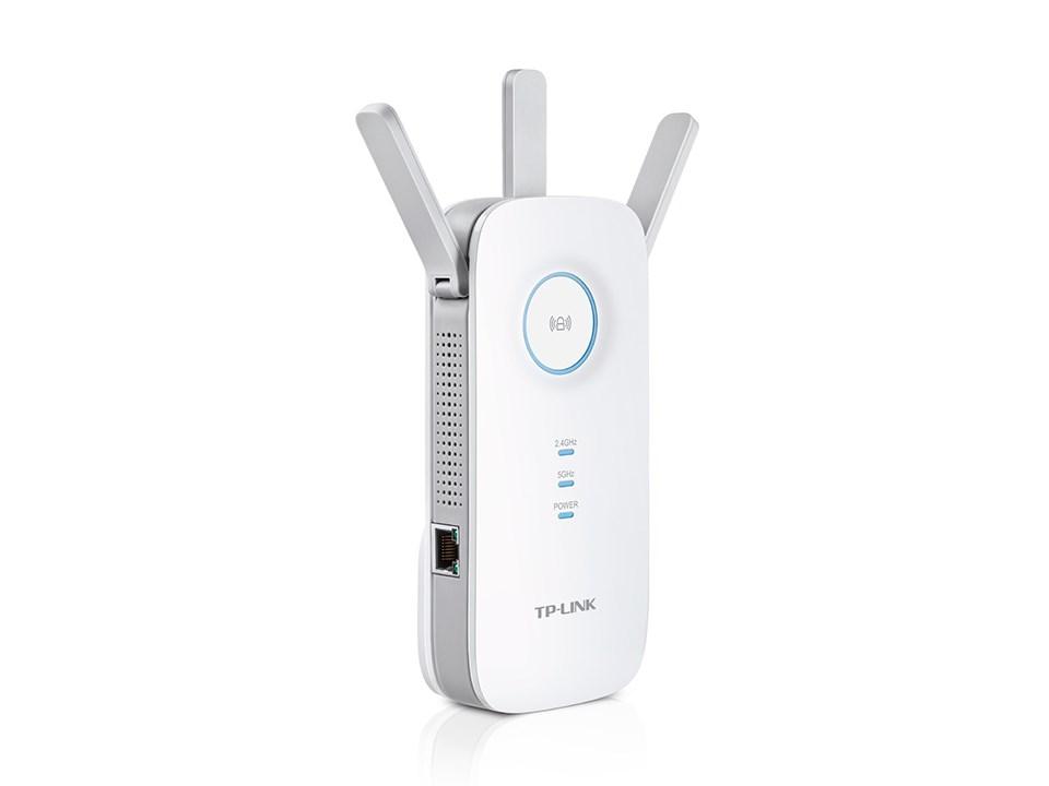TP-Link RE450 AC1750 Wi-Fi rækkeviddeforlænger - dual‑band, Gigabit, hvid