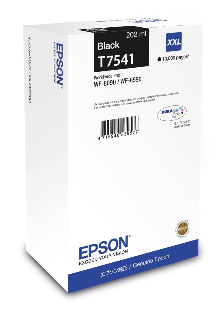Epson T7541 blækpatron XXL - sort til WorkForce Pro WF-8090/WF-8590 billede