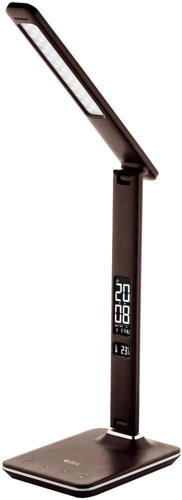 LED skrivebordslampe - 6 W, bronzefarve, touch og display
