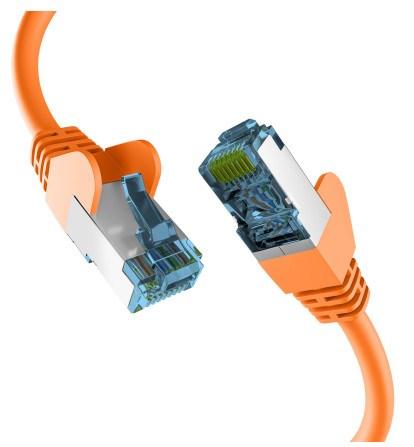 Cat7 netværkskabel S/FTP - RJ45 til RJ45, 50 m, orange (EC020200232)