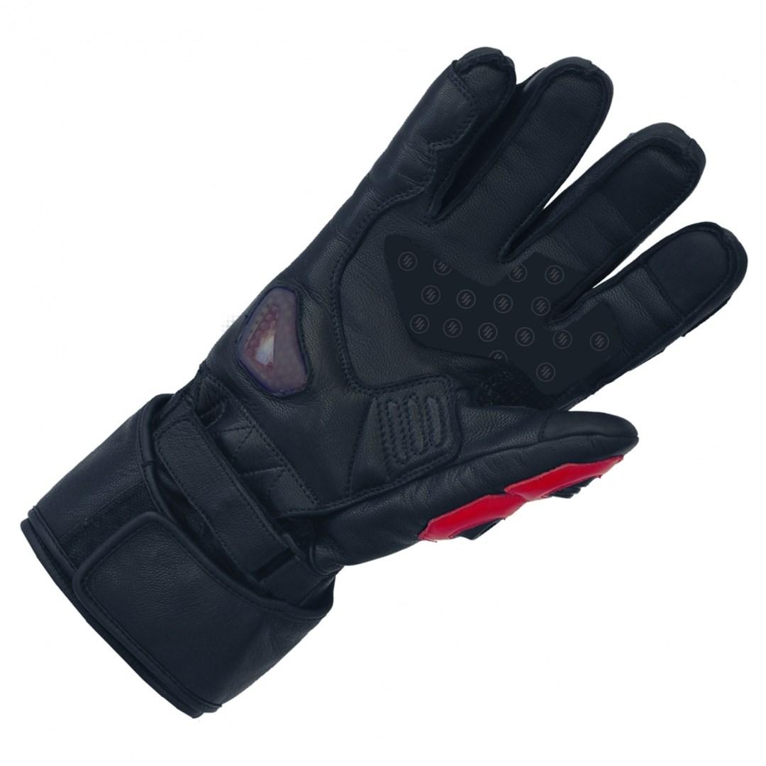 Glovii GDBL opvarmede motorcykelhandsker - L, sort